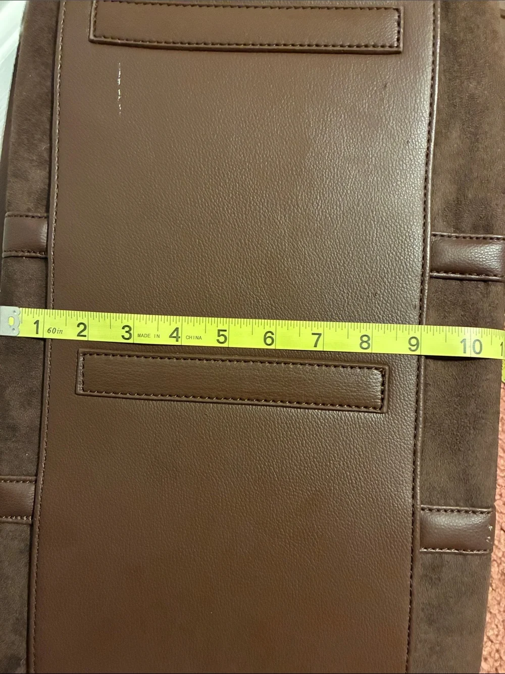 Men's White Barn Bath & Body Works Weekend Duffel Brown Suede Bag